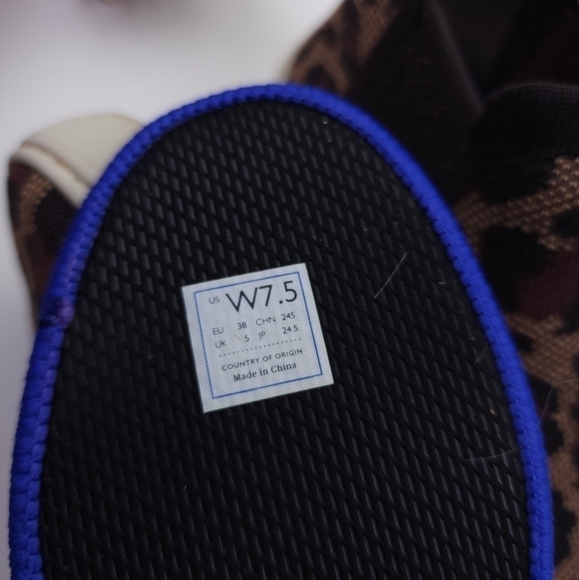 ROTHY'S Leopard High Top Loafers sz 7.5 - Picture 8 of 8